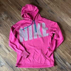 Nike Pink Hoodie with Gray Logo